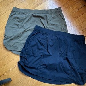 Lot of 2 PrAna skirts size xl